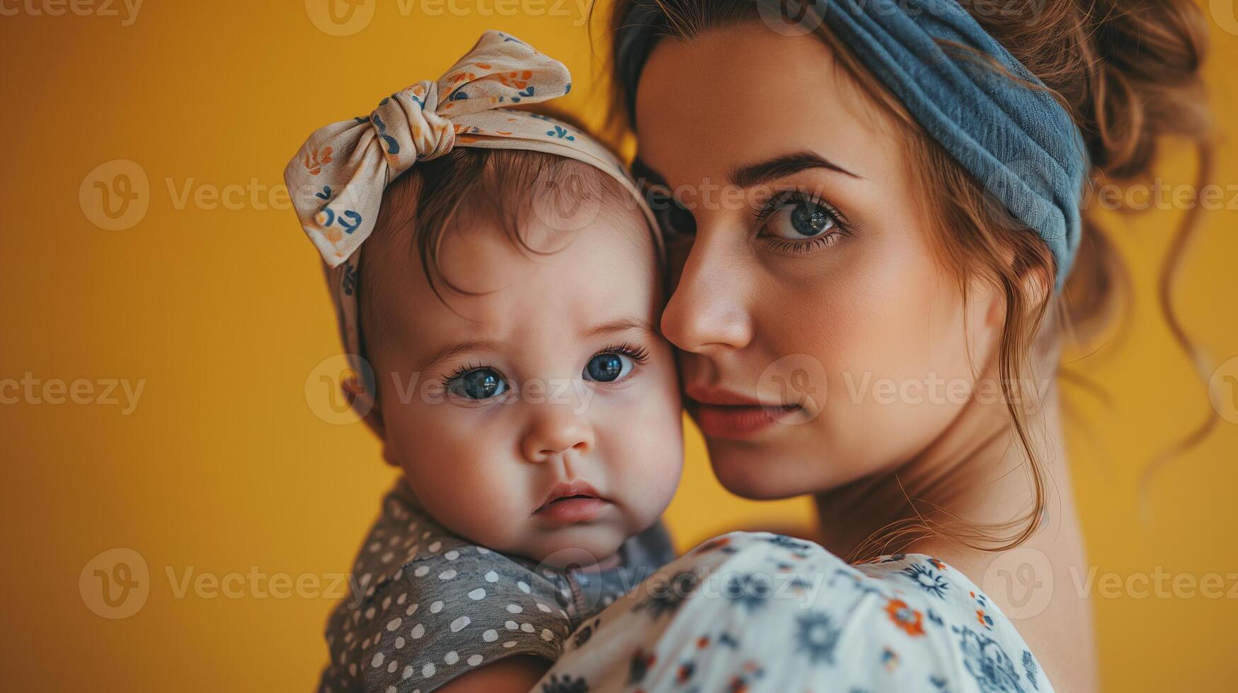 ai generado niño cuidado con madre y su bebé, madre abrazando su recién nacido, salud cuidado y contento familia concepto, generativo ai foto