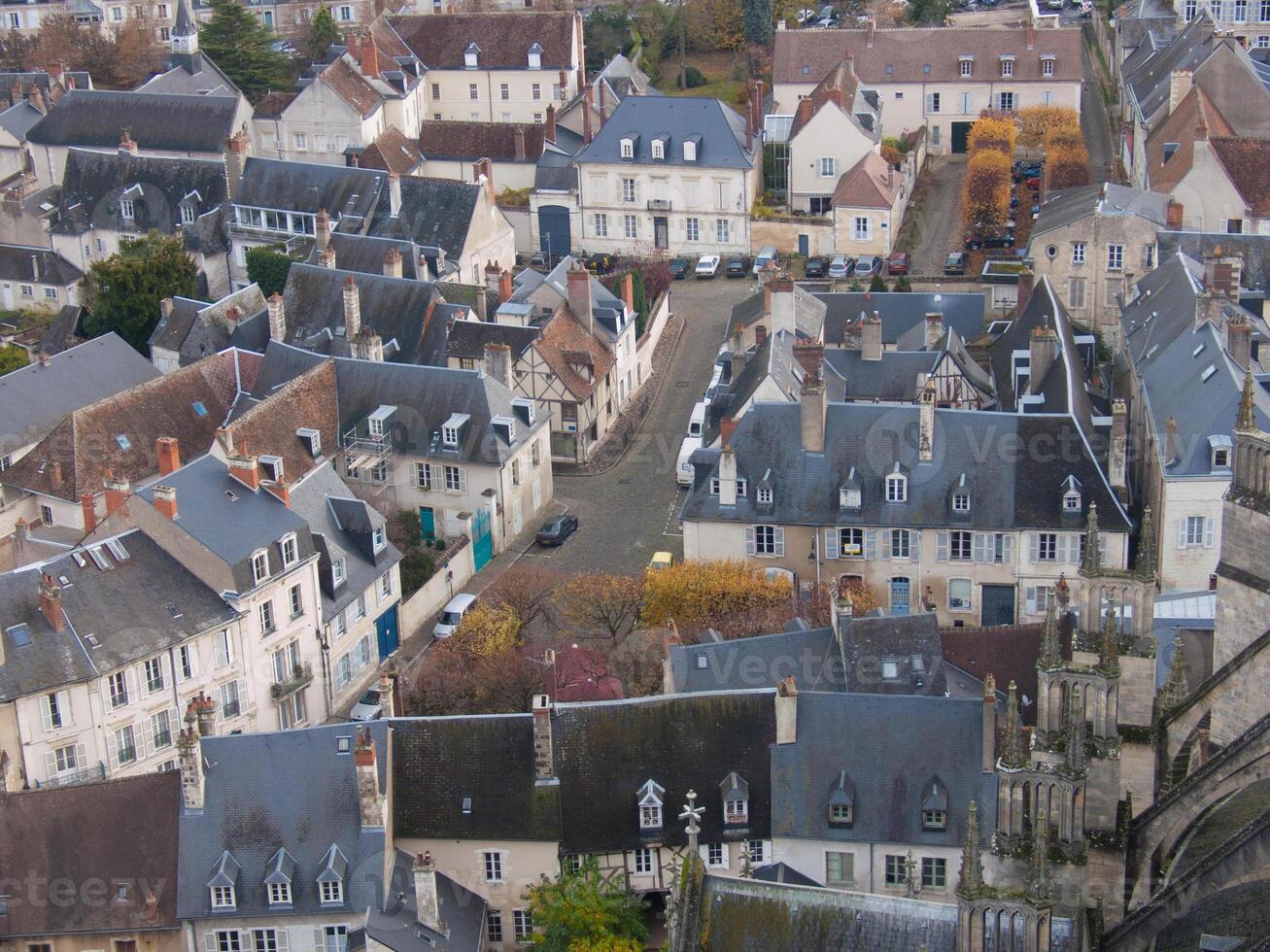 the roofs of the buildings photo