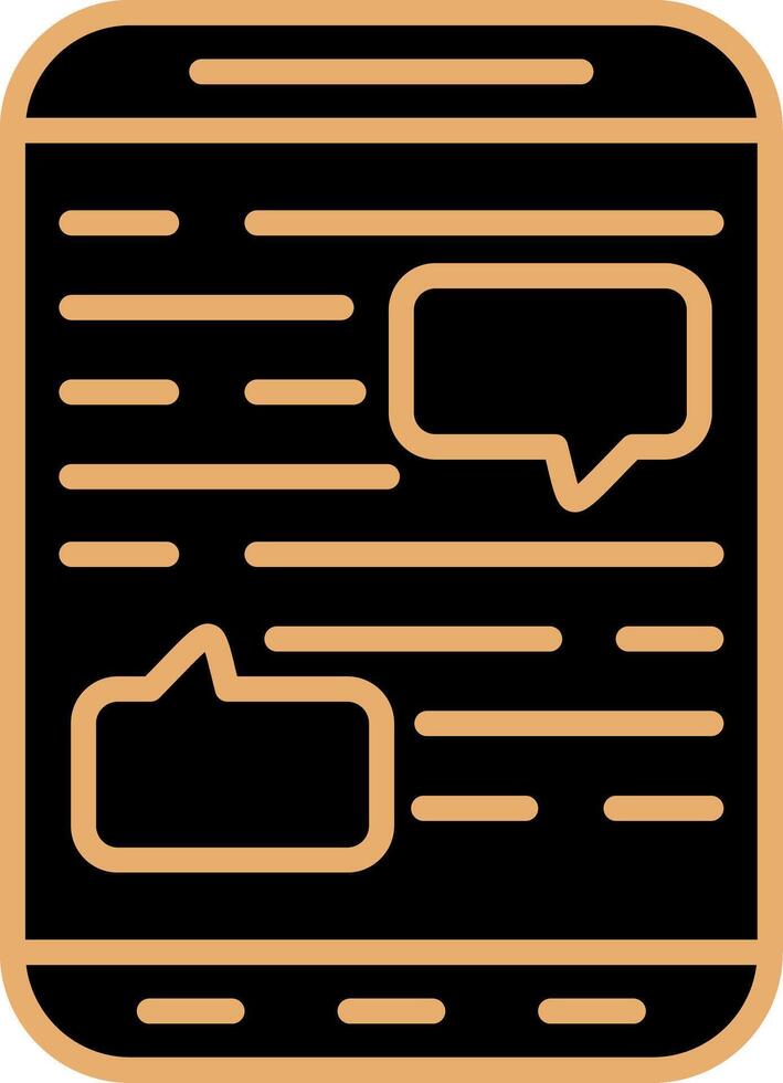 Mobile Chat Vector Icon