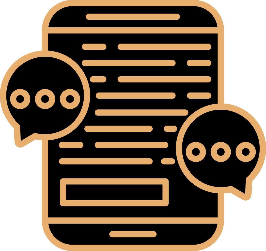 Mobile Chat Vector Icon