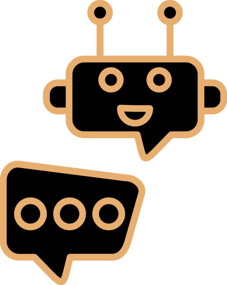 Robot Chat Vector Icon