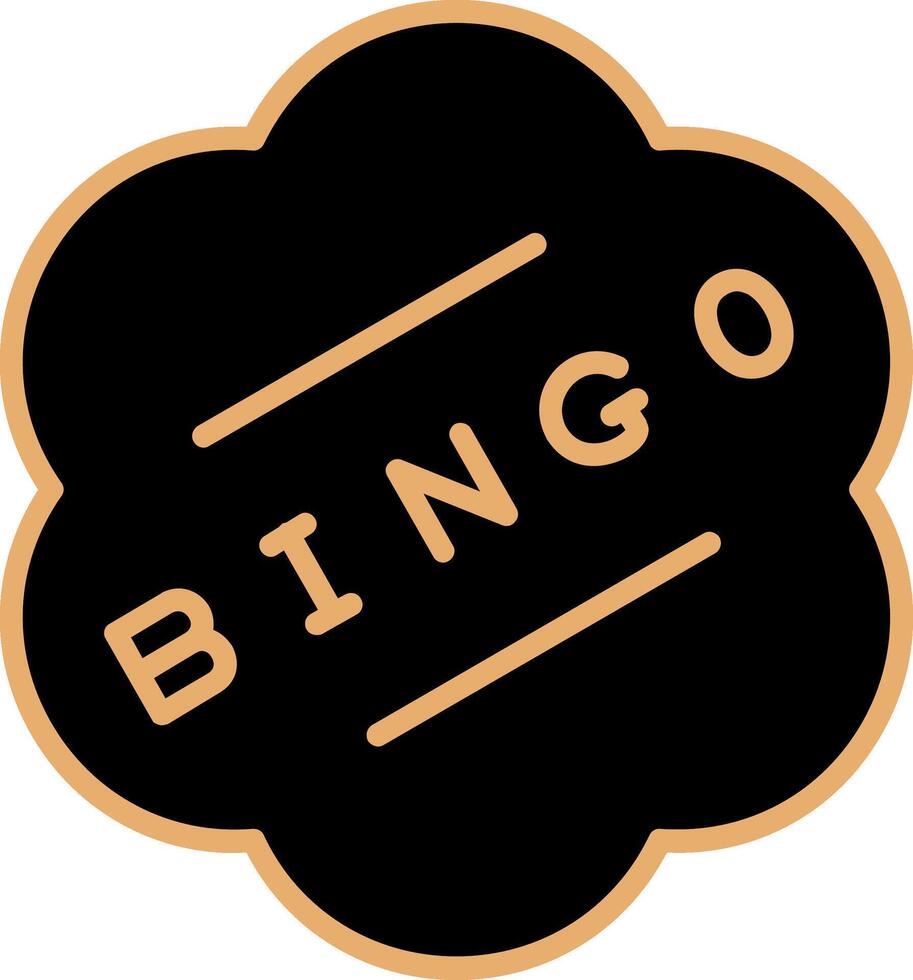 icono de vector de bingo