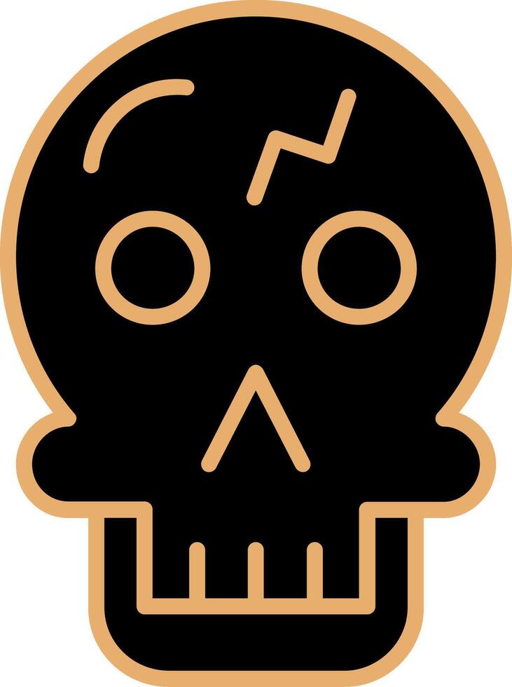 icono de vector de calavera