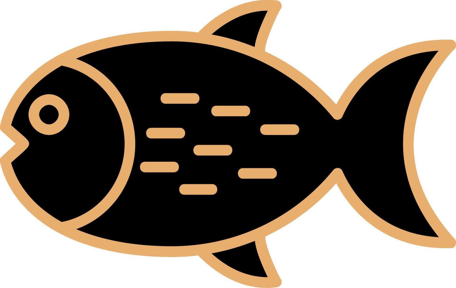 icono de vector de pescado