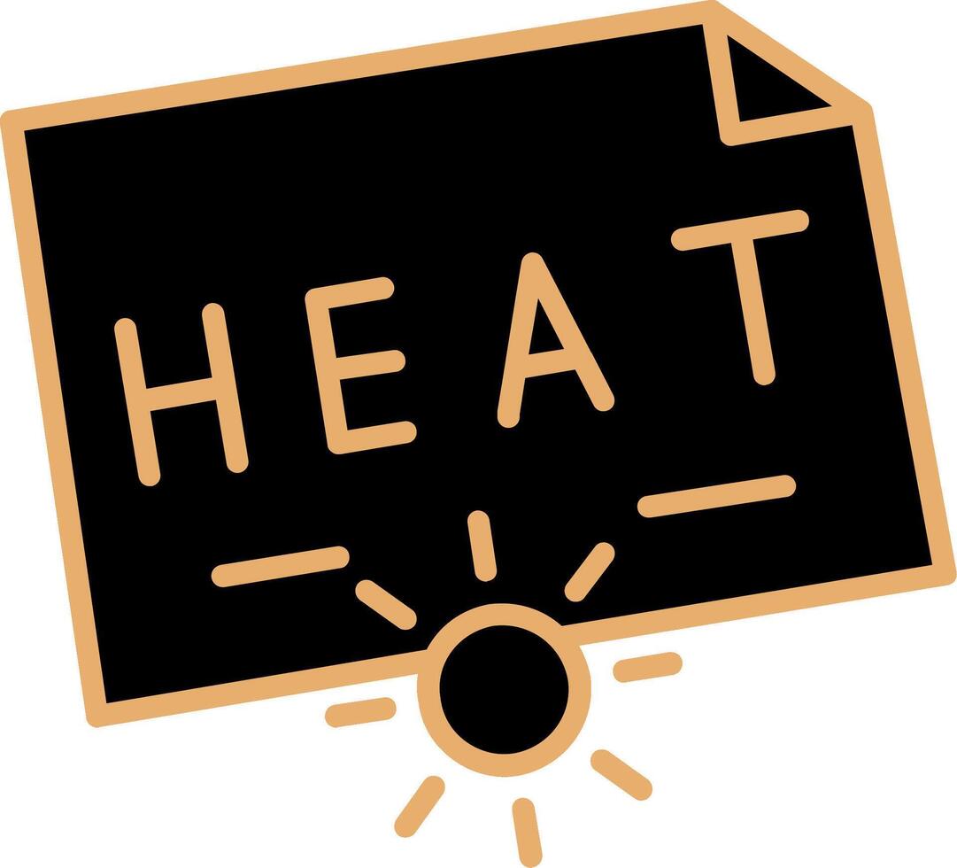 icono de vector de calor