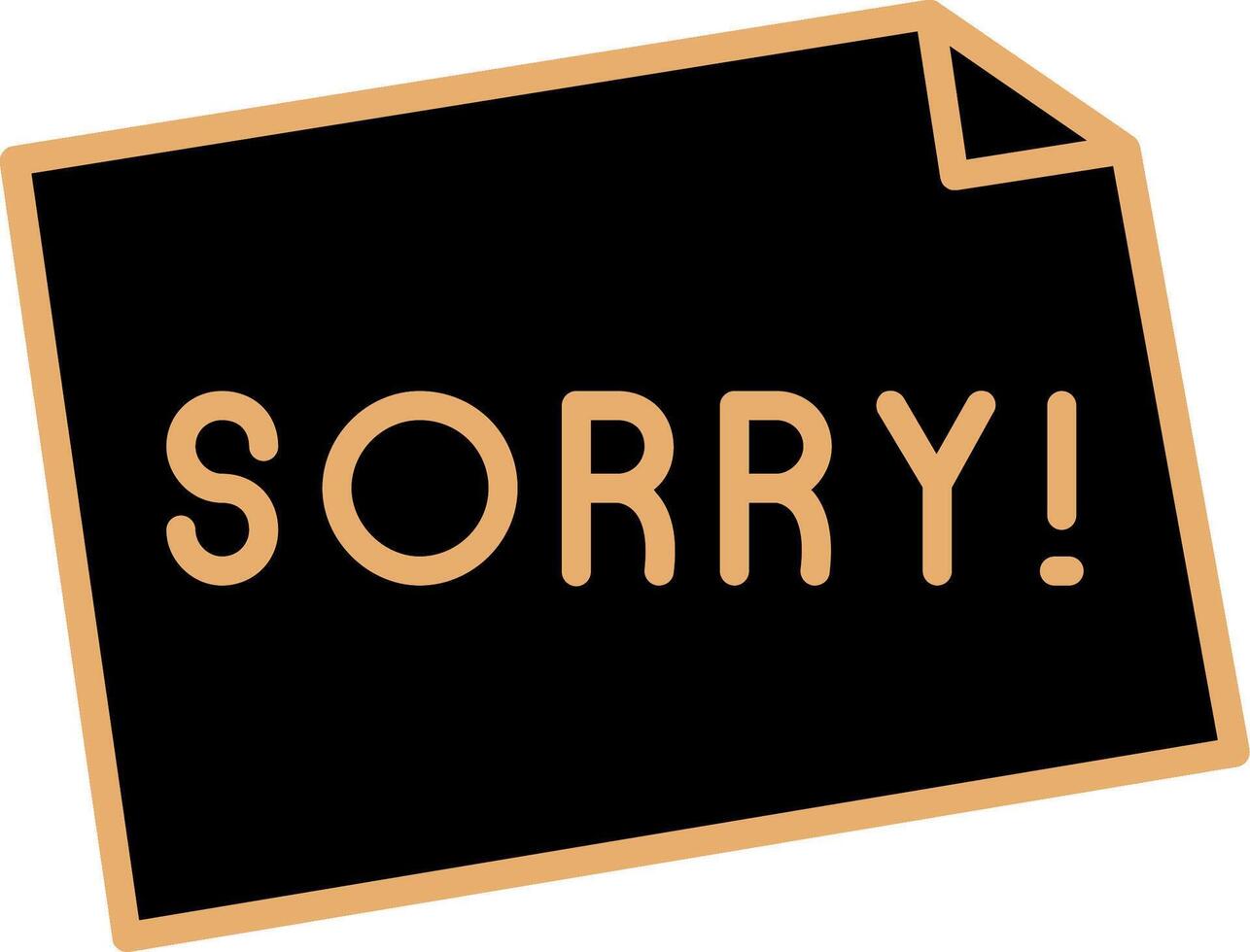 Sorry Vector Icon