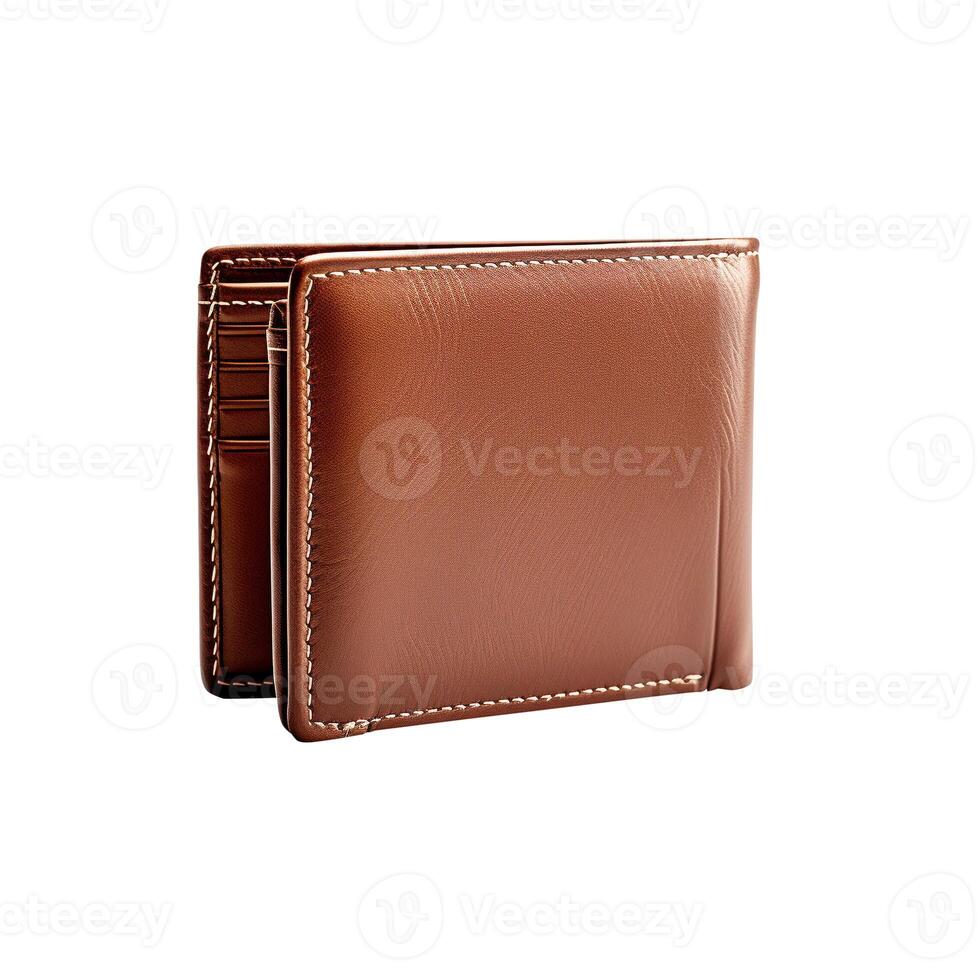 AI generated Bifold Wallet isolated on white background,photo realistic , AI generated photo