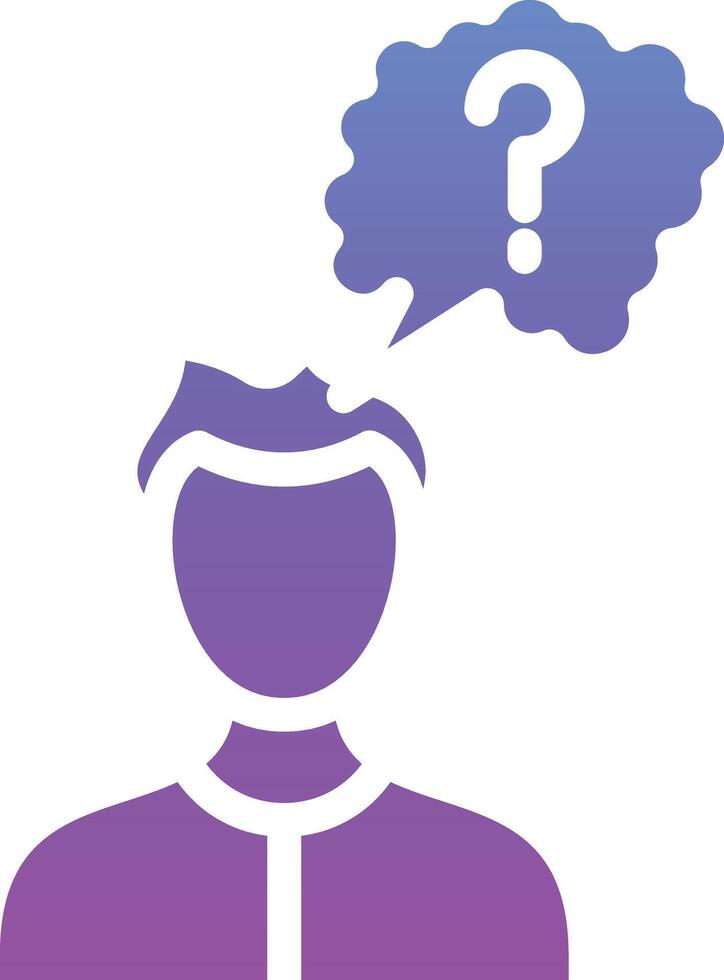 Thinking Vector Icon