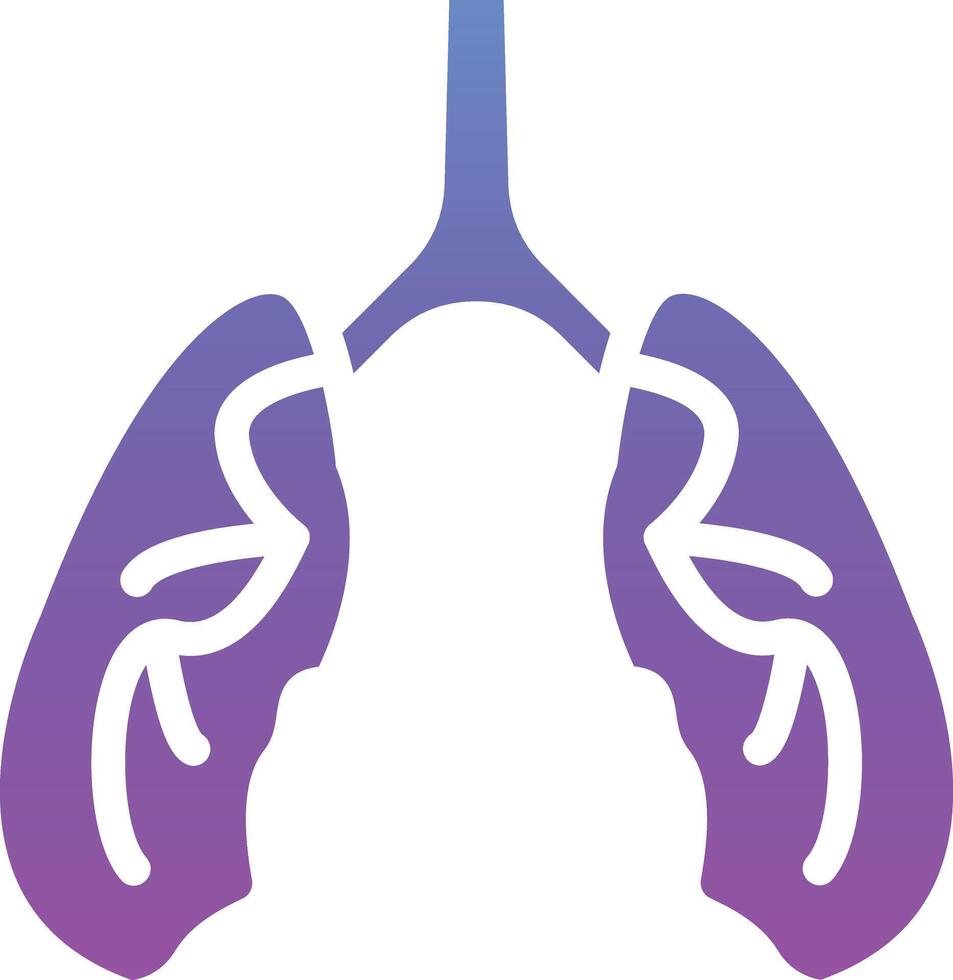 Lungs Vector Icon