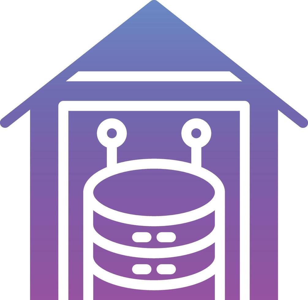 Data Warehouse Vector Icon