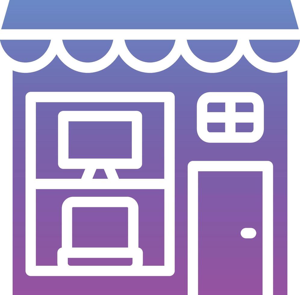 Electronics Shop Vector Icon