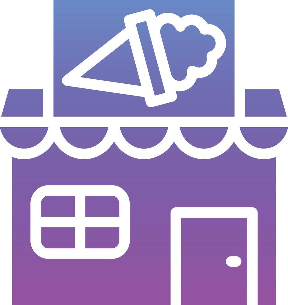 Icecream Shop Vector Icon