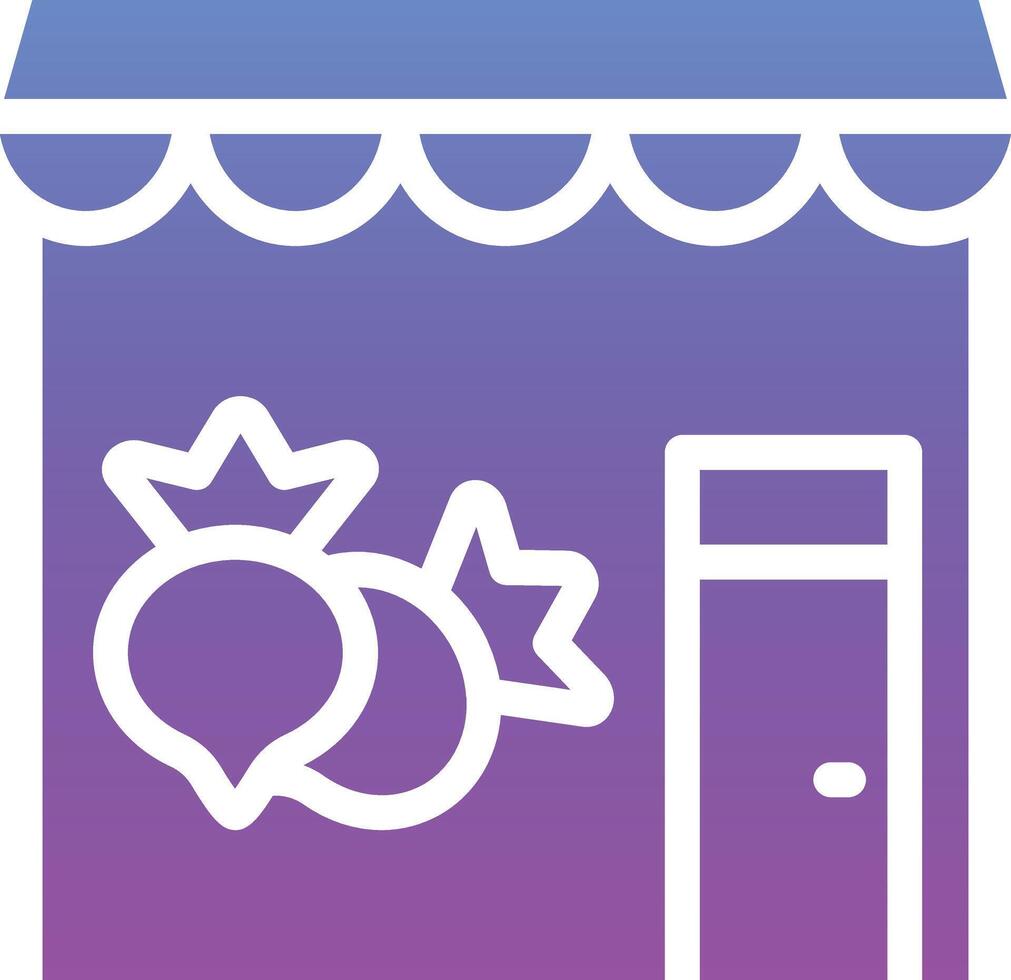 Vegetable Shop Vector Icon