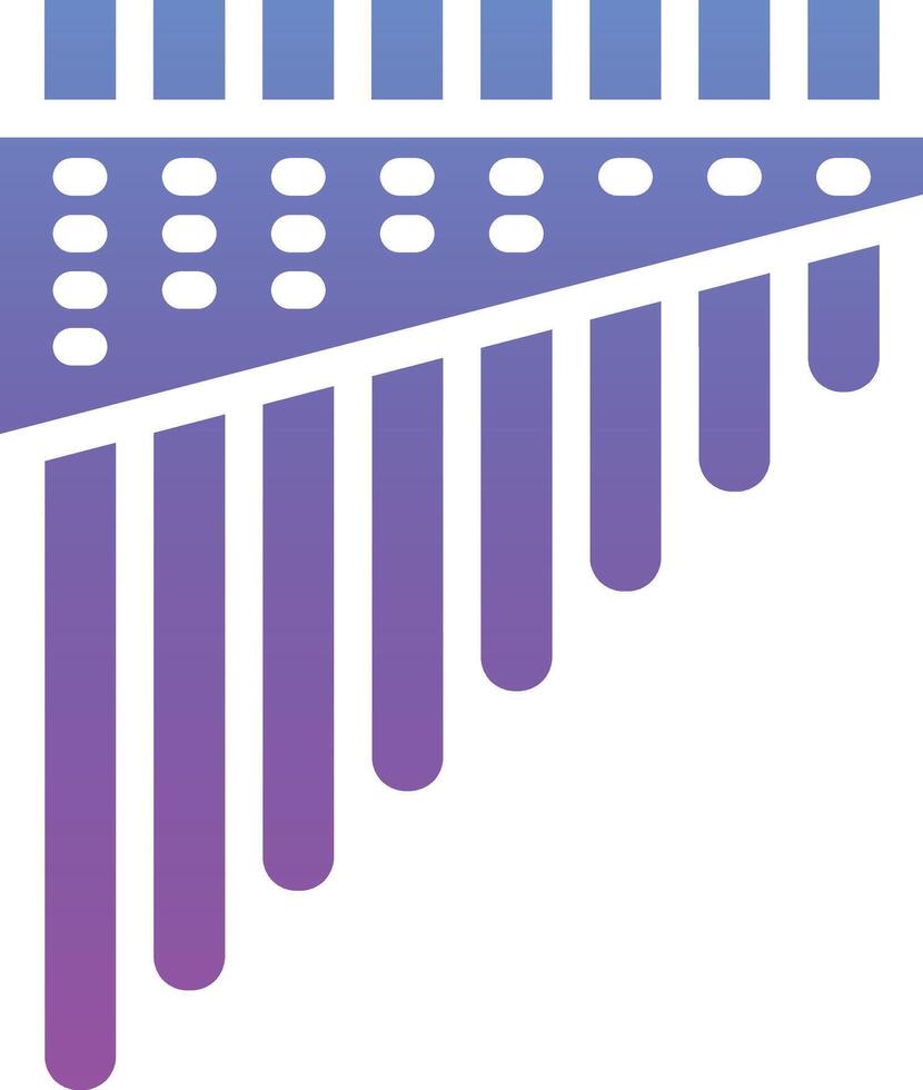 Pan Flute Vector Icon