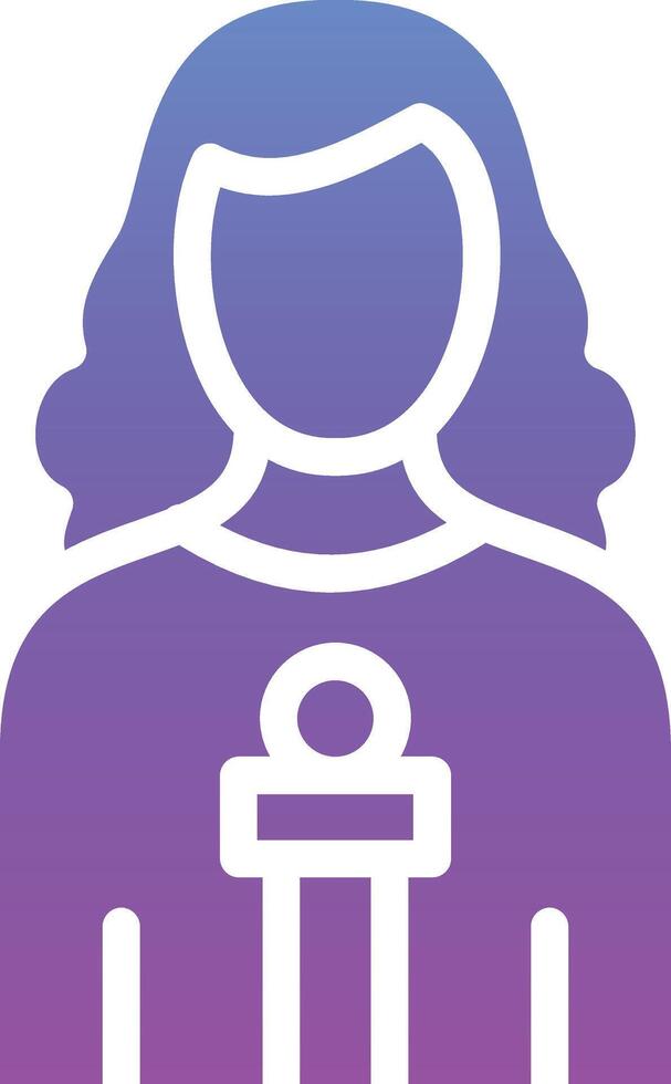 Woman Anchor Vector Icon