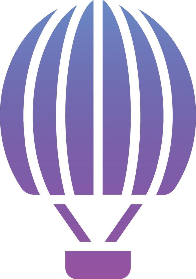Hot Air Balloon Vector Icon