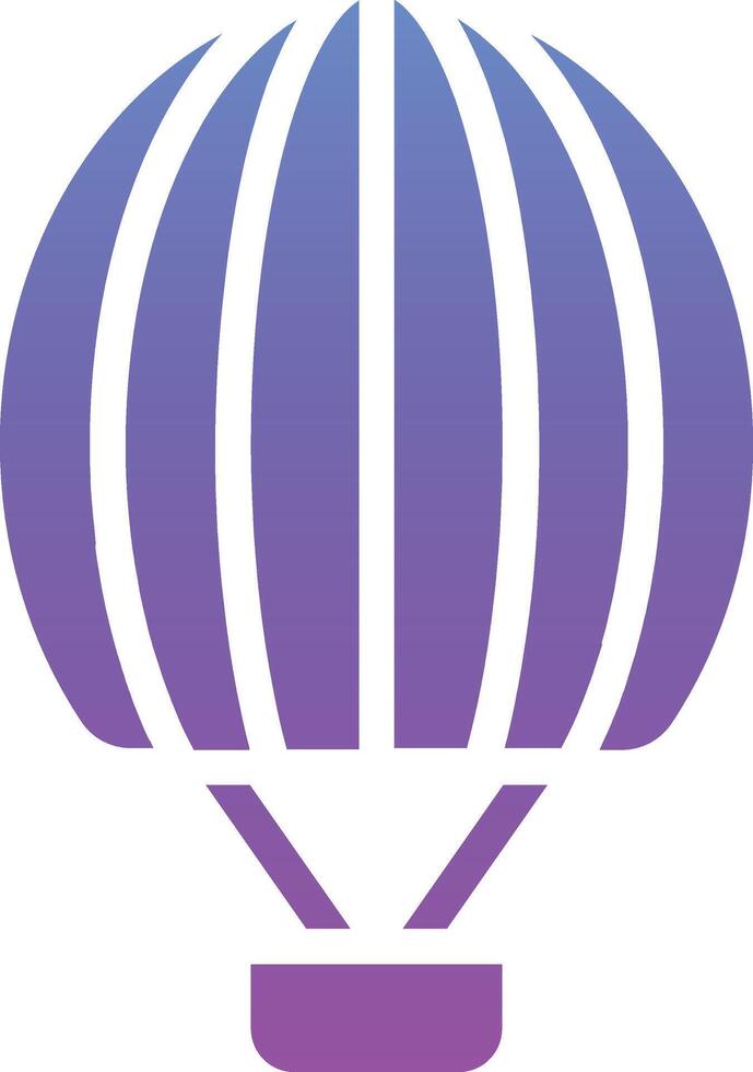 icono de vector de globo de aire caliente