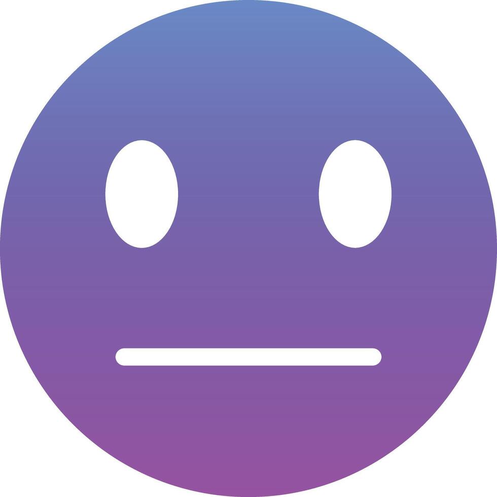 Expressionless Face Vector Icon