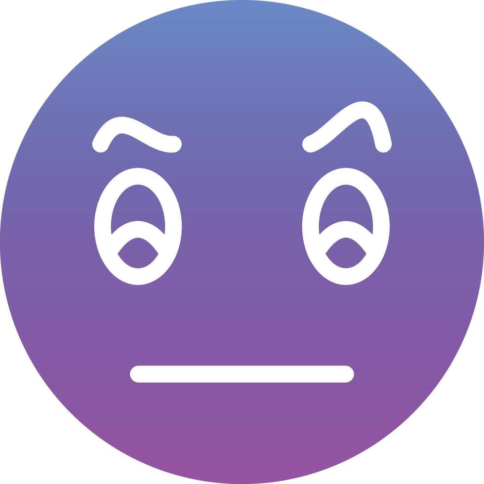 Face with Raised Eyebrow Vector Icon