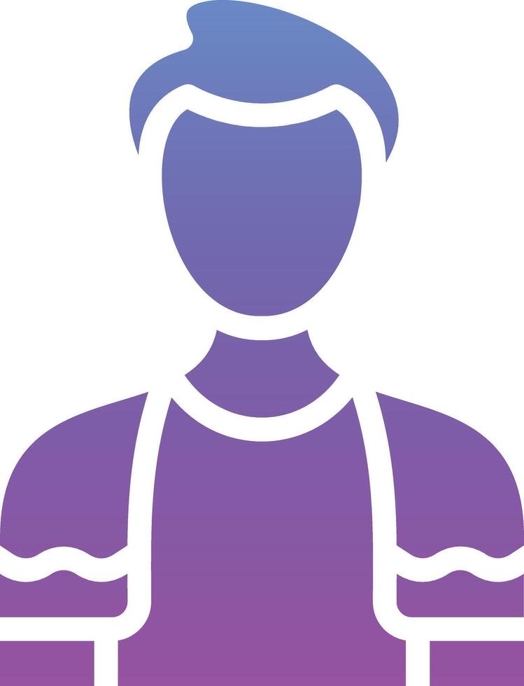 Man hanging Towel Vector Icon