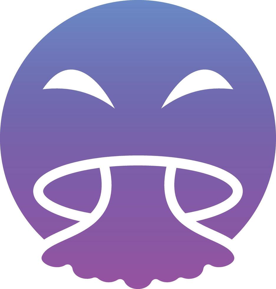 Face Vomiting Vector Icon