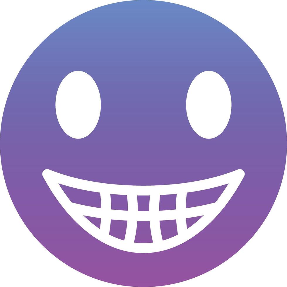 Beaming Face with Smiling Eyes Vector Icon
