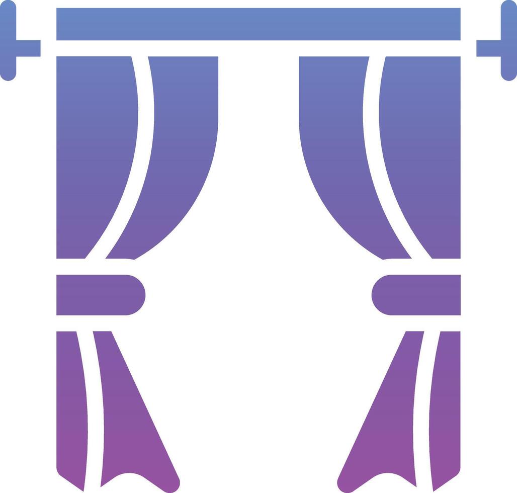 Curtains Vector Icon
