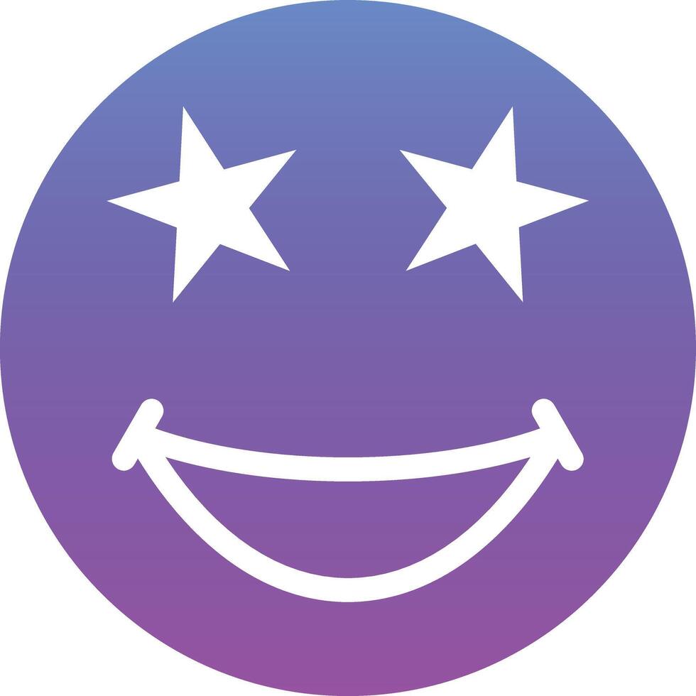 Star Struck Vector Icon