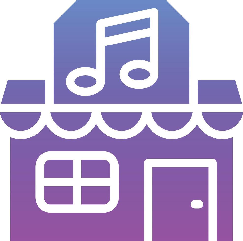 Music Shop Vector Icon