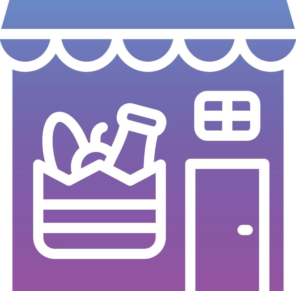 Groceries Store Vector Icon