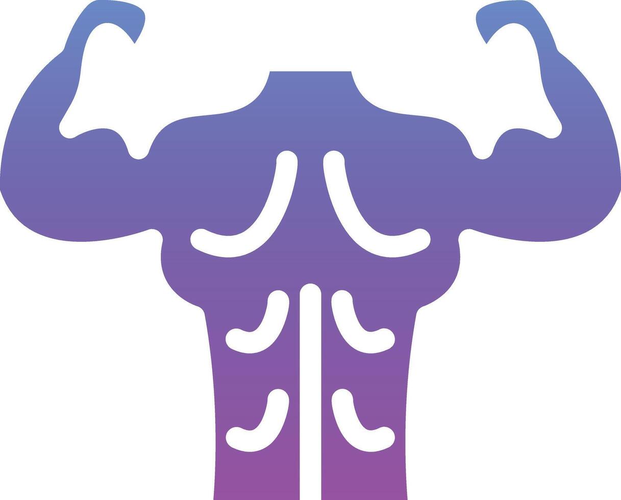 Back Muscle Vector Icon