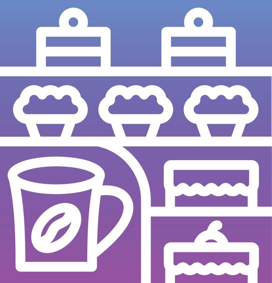 Cafe Showcase Vector Icon
