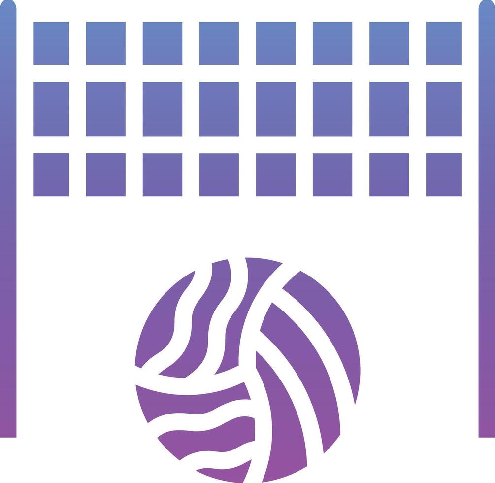 Beach Volleyball Vector Icon