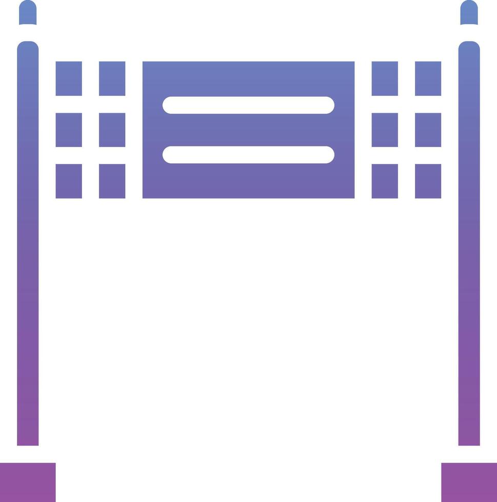 Finish Line Vector Icon