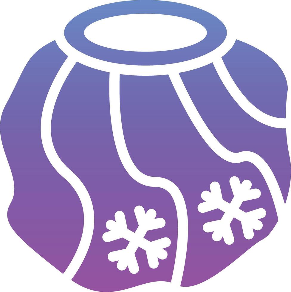 Ice Bag Vector Icon