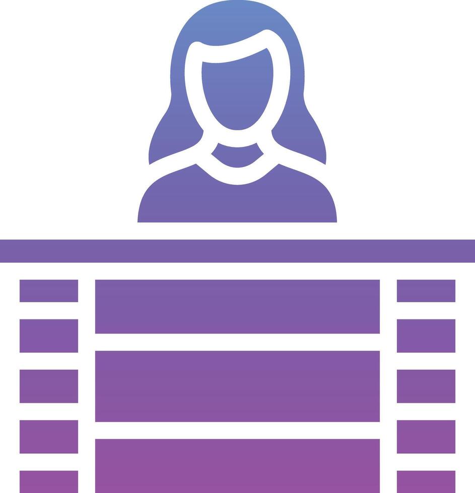 Information Desk Vector Icon