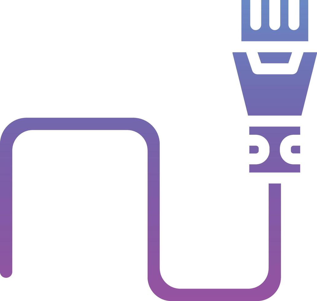 Internet Cable Vector Icon Vector Icon