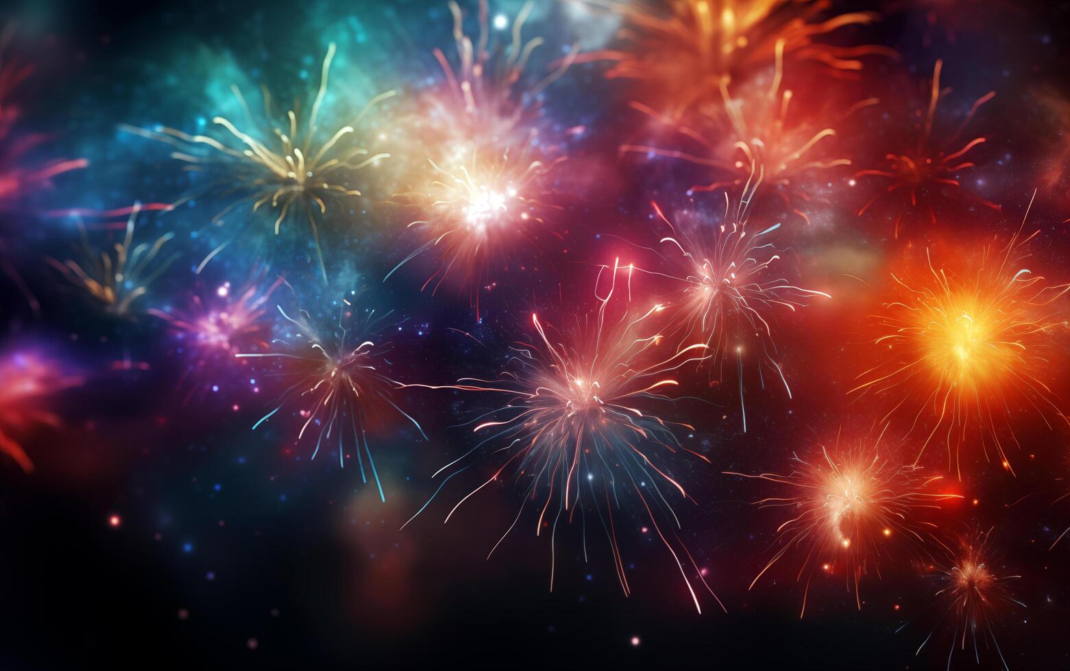 Radiant Firework Cascade Abstract Background photo