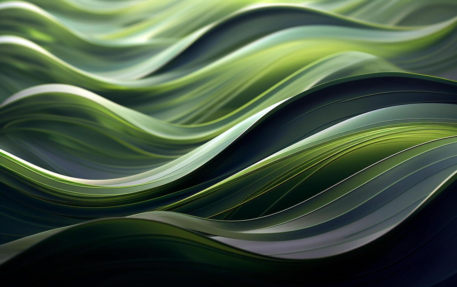 Soothing Foliage Abstract Green Lines Wallpaper photo