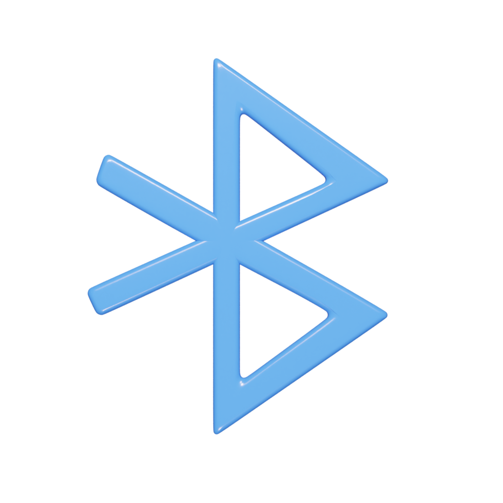 Bluetooth icon 3d render png
