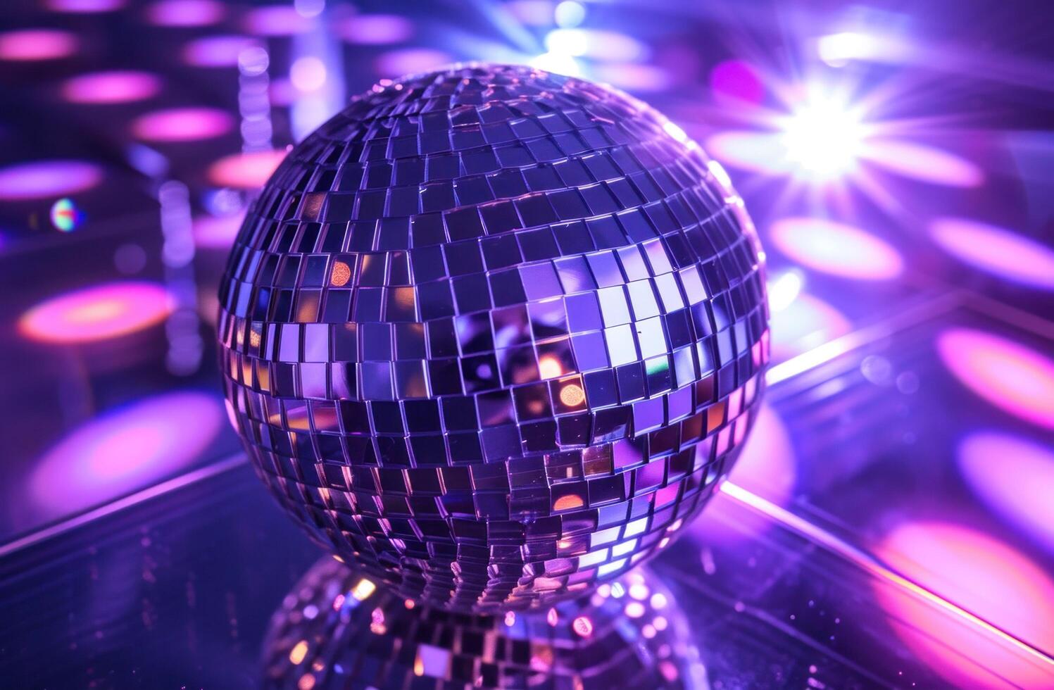 AI generated disco ball disco ball, photo