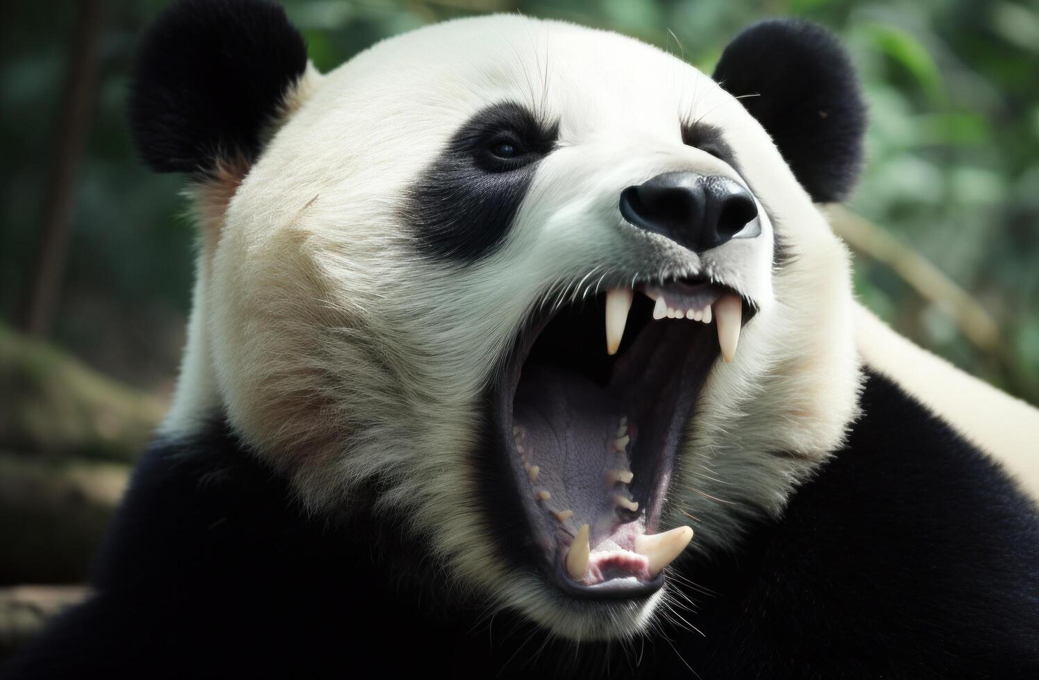 AI generated panda from china's zoo photo