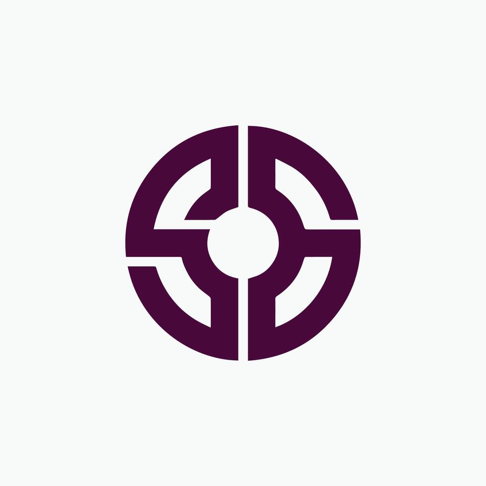Initial letter sg logo or gs logo vector design template