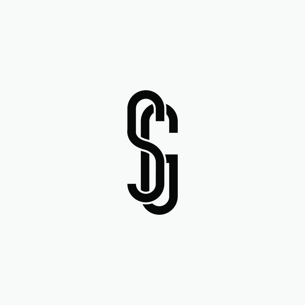 Initial letter sg logo or gs logo vector design template