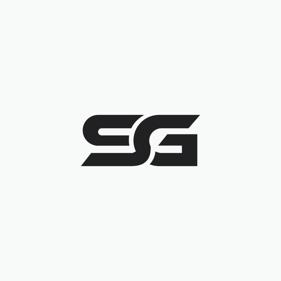 inicial letra sg logo o gs logo vector diseño modelo