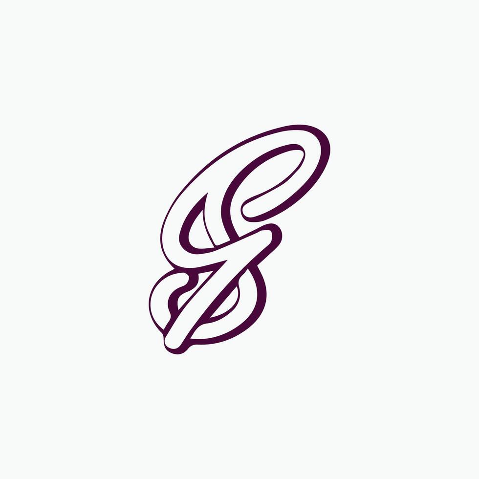 Initial letter sg logo or gs logo vector design template