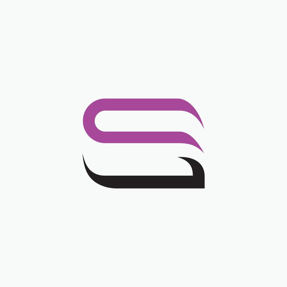 Initial letter sg logo or gs logo vector design template