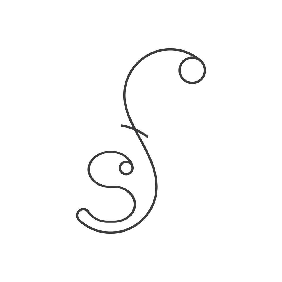 Creative abstract letter fs logo design. Linked letter sf logo design. vector