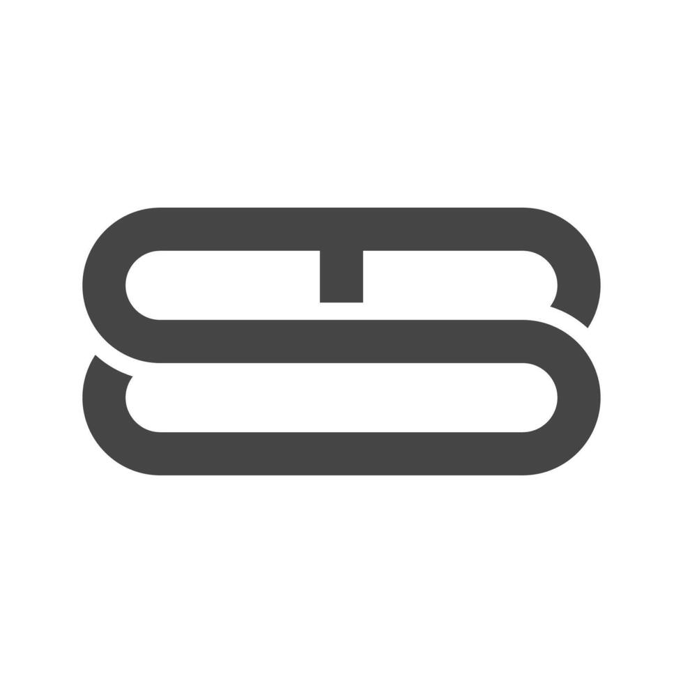 iniciales del alfabeto logo bs, sb, syb vector