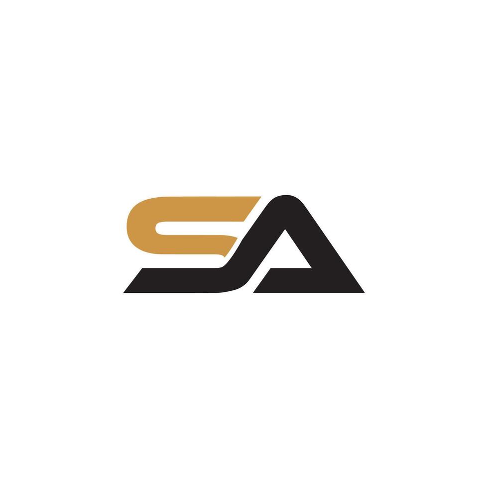 Initial letter sa logo or as logo vector design template